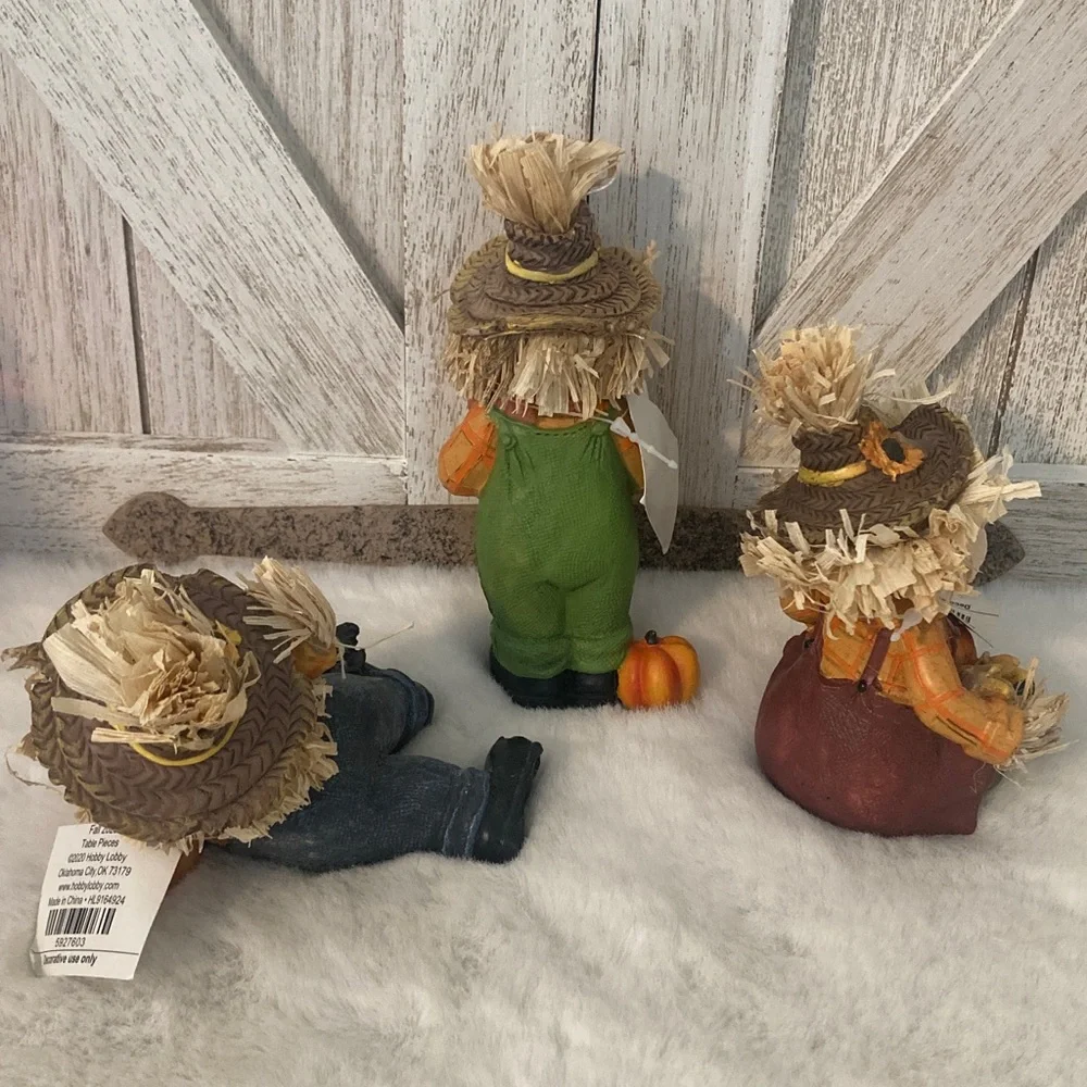 Hobby Lobby 2020 Set of Three Scarecrow Figurines